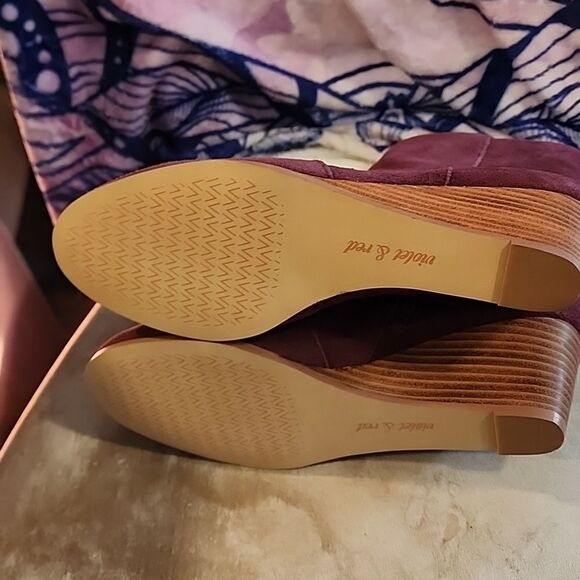 Women's Violet&Red heeled boots Jay Jay 8.5 NWOT - Picture 5 of 5